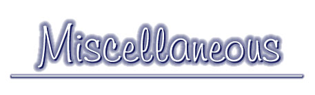 Miscellaneous